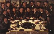 ANTHONISZ  Cornelis Banquet of Members of Amsterda  s Crossbow Civic Guard Sweden oil painting reproduction